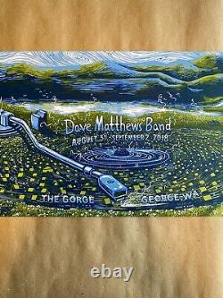Dave Matthews Band The Gorge Weekend Poster 2018 James Eads AP Record Player