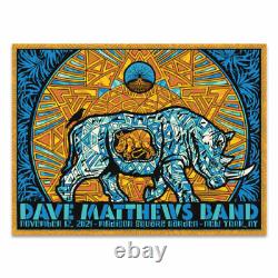 Dave Matthews Band Todd Slater Rhino Poster MSG NYC DMB