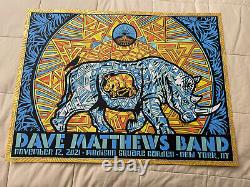Dave Matthews Band Todd Slater Rhino Poster MSG NYC DMB Numbered