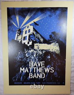 Dave Matthews Band Tour Concert Poster Golden Gate SF, CA 8/29/2009 323/600