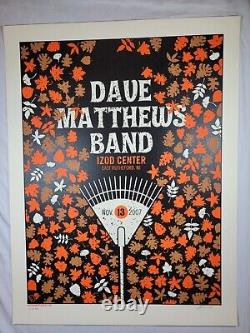 Dave Matthews Band Tour Concert Poster ORANGE IZOD, NJ 11/13/07 #457/800 DMB