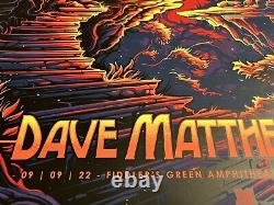 Dave Matthews Band Very Rare Ap Autographed Concert Poster Denver 2022 #1/90