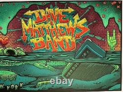 Dave Matthews Band Very Rare Ap Autographed Concert Poster New York 2022 #24/65