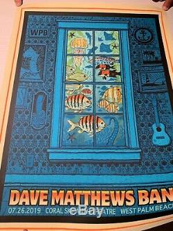 Dave Matthews Band West Palm Beach, FL Tour Poster 07/26/19