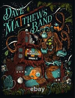 Dave Matthews Band at Wilmington, NC named Busted Stuff 18x24 6 color poster