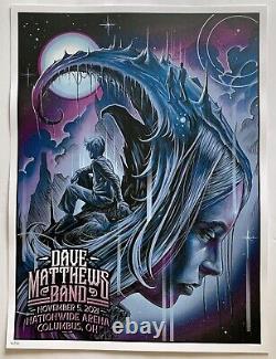 Dave Matthews Band columbus Poster 2021 concert tour maxx 242 art