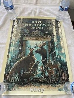 Dave Matthews Band poster 07-27-18 West Palm Beach Numbered Coral Sky