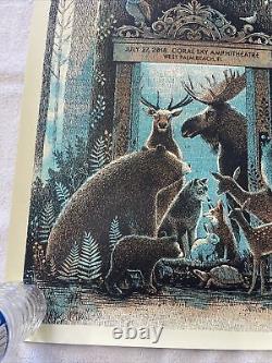 Dave Matthews Band poster 07-27-18 West Palm Beach Numbered Coral Sky