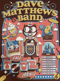 Dave Matthews Band poster 2023 Fall Tour Poster Alejandro Parilla #1264/1400