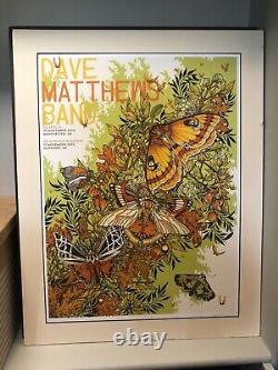 Dave Matthews Band poster, Glasgow / Manchester UK, 2015, matted, Erica Williams