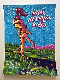 Dave Matthews Band poster Greenwood Village, CO 8/23/2019 James Flames
