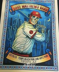 Dave Matthews Band poster Innings Festival Arizona 2/29/2020