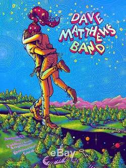 Dave Matthews Band poster James Flames Foil Edition Fiddler's Green- Co #/75