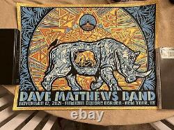 Dave Matthews Band poster, Madison Square Garden N1 11/12/21, Todd Slater, Mint
