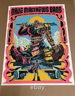 Dave Matthews Band poster Madison Square New York 11-17-23 Arcade N1 #809/1650