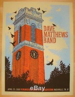Dave Matthews Band poster Nashville 2009