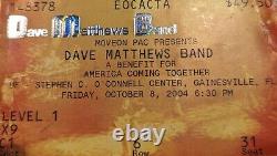 Dave Matthews Band poster, Vote for Change Gainesville, October 2004