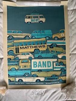 Dave Matthews Band show poster 2013 Burgettstown, PA numbered 648/660