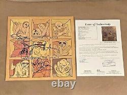 Dave Matthews Band signed Away from the World Album LP Record Auto JSA Letter