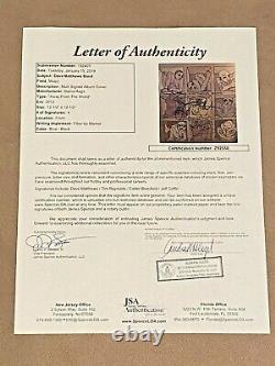 Dave Matthews Band signed Away from the World Album LP Record Auto JSA Letter