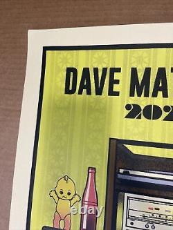 Dave Matthews Band tour Poster 2021 concert dmb limited edition Yellow variant