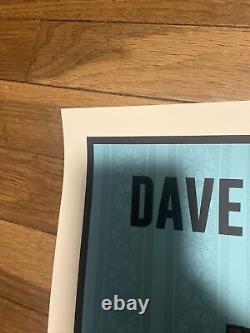 Dave Matthews Band tour Poster 2021 concert dmb limited edition blue variant