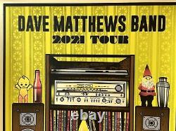 Dave Matthews Band tour Poster 2021 concert dmb limited edition yellow variant