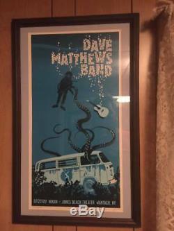 Dave Matthews Framed Concert Poster Jones Beach Theater Wantagh NY 7/22/09