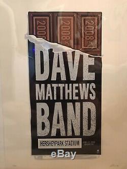 Dave Matthews Hershey Bar Poster Methane Studios 6.27.2008 DMB
