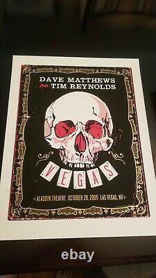 Dave Matthews & Tim Reynolds Poster 11/28/2005 SKULL Las Vegas