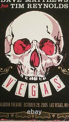 Dave Matthews & Tim Reynolds Poster 11/28/2005 SKULL Las Vegas