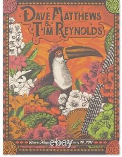 Dave Matthews Tim Reynolds Poster Mexio 2017 Toucan