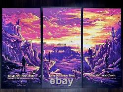 Dave Matthews band Gorge 2021 COMPLETE Triptych Poster Set N1 N2 N3 Mint