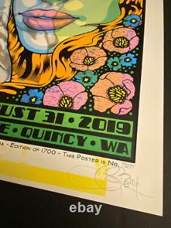 Dave matthews band TEST Gorge 2019 chuck sperry Print variant poster Rare DMB