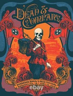 Dead and Company Poster Bonnaroo 6/12/2016 Signed & Numbered #/50 Artist Edition