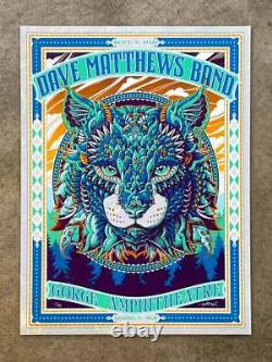 Dmb Gorge Amphitheatre 2021 Posters White Swirl Foil /40 In Hand Ready To Ship