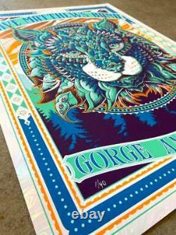 Dmb Gorge Amphitheatre 2021 Posters White Swirl Foil /40 In Hand Ready To Ship