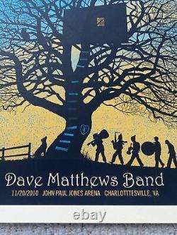 Dmb Tree House Poster Numbered Dave Matthews Band Charlottesville 2010 Rare Nov