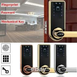 Electronic Smart Keyless Keypad Door Lock Fingerprint Touch Password Security US