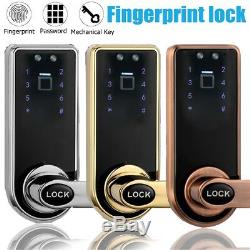 Electronic Smart Keyless Keypad Door Lock Fingerprint Touch Password Security US