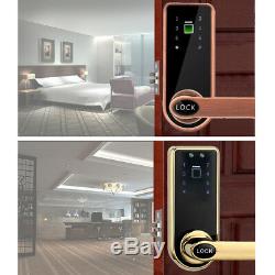 Electronic Smart Keyless Keypad Door Lock Fingerprint Touch Password Security US