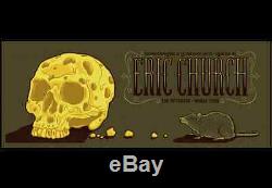 Eric Church 11/20/14 Poster Green Bay WI Signed & Numbered #/430 The Outsiders
