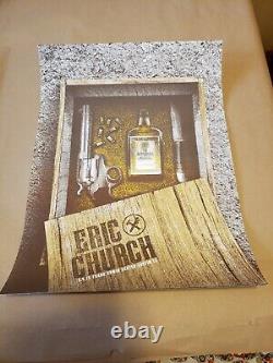 Eric Church 2015 Poster Austin, Texas Signed/# AP Rare! Sold Out