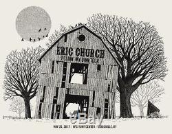 Eric Church 5/25/2017 Poster Louisville KY Signed & Numbered #/120 Rare
