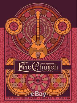 Eric Church 5/26-27/2017 Poster Matching Set Nashville TN Signed & Numbered #/60