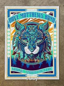F4D Ben Kwok Dave Matthews Band DMB Poster Gorge 2021 White Swirl Foil #19/40