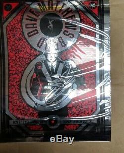 FOIL DMB Dave Matthews Band Poster Columbus, OH State buckeyes VARIANT