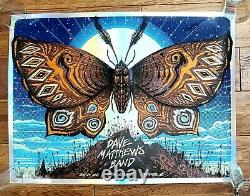 FOIL Dave Matthews Band Charlotte NC Poster 2021 Butterfly Jeff Soto 86/100