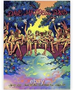 FOIL Dave Matthews Band Raleigh NC 7.23.21 James Flames Poster FOIL IN HAND