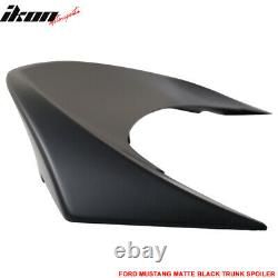 Fits 10-14 Mustang Cobra GT500 Style Matte Black Trunk Spoiler Duck Tail ABS